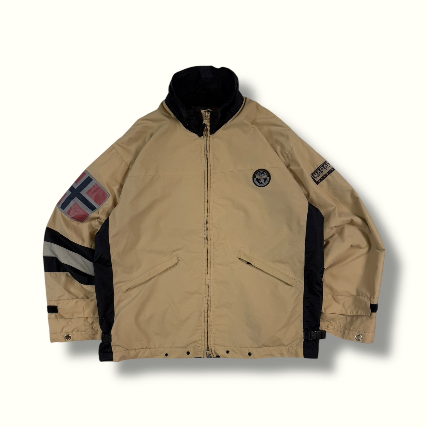 Vintage Napapijri geographic jacket (L)