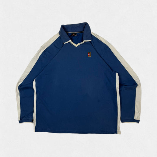Vintage Nike Court long sleeve polo shirt (L)