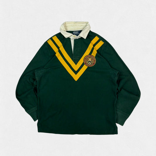 Vintage Polo Ralph Lauren crest rugby polo shirt (M)