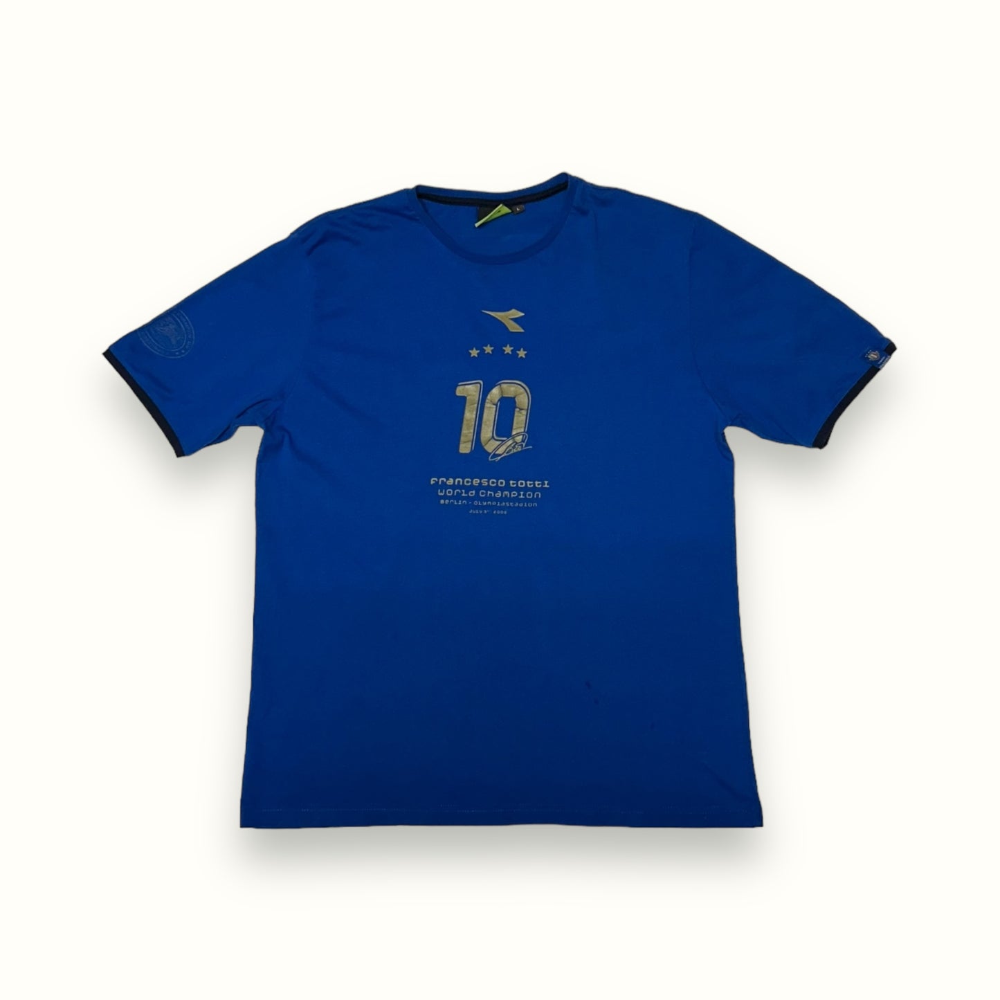 Vintage Diadora Italy Totti world cup tee (L)