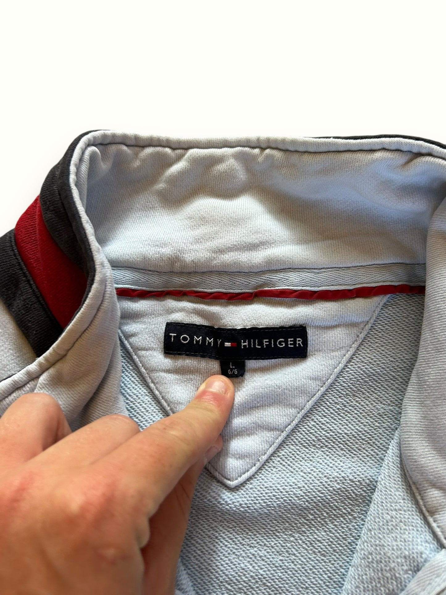 Tommy Hilfiger quarter zip sweatshirt (L)