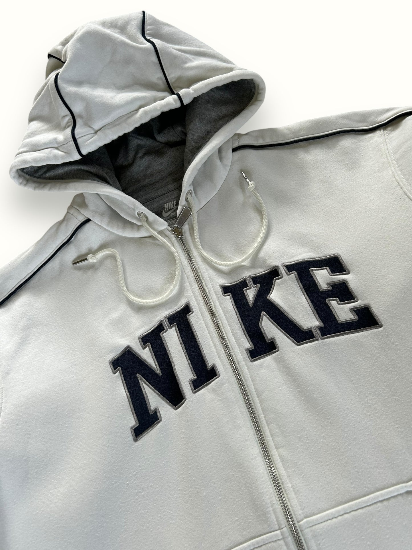 Vintage Nike full zip spell out hoodie (L)