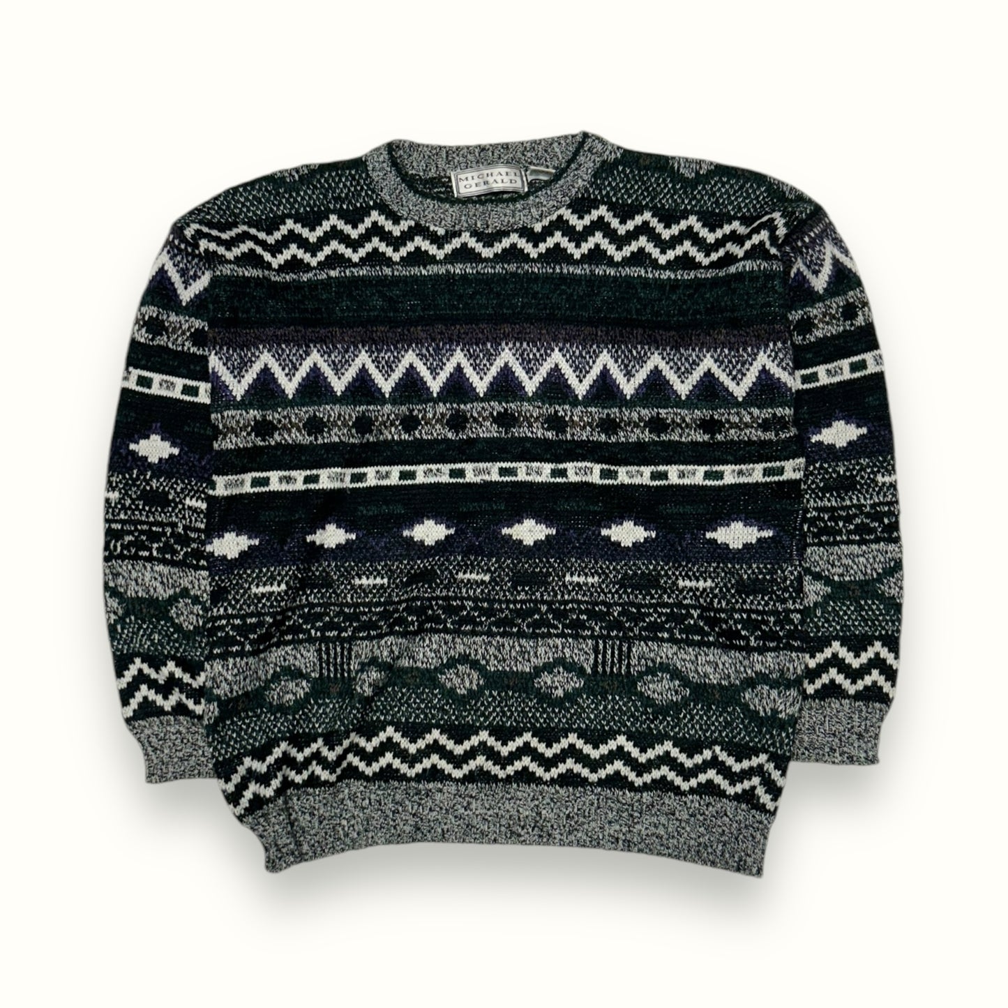 Abstract knit sweater (XL)