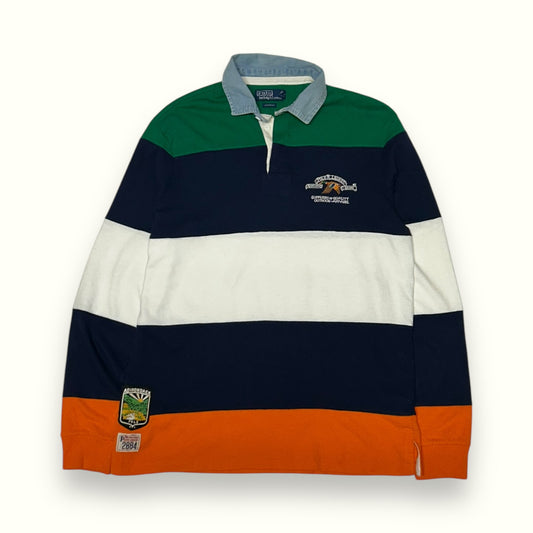 Ralph Lauren striped rugby polo shirt (M)