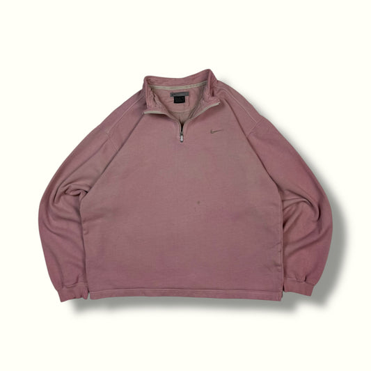 Vintage Nike mini swoosh quarter zip sweatshirt (S)