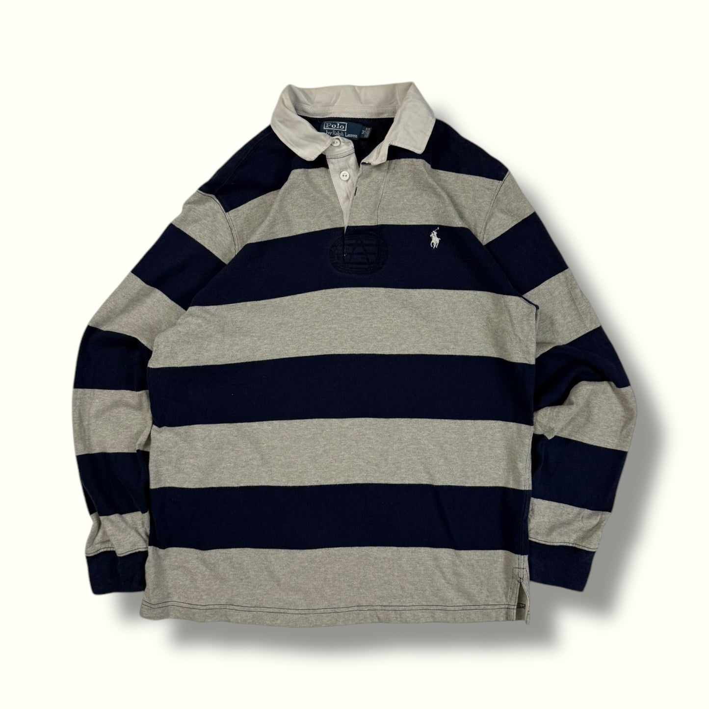 Vintage Polo Ralph Lauren striped rugby polo (M)
