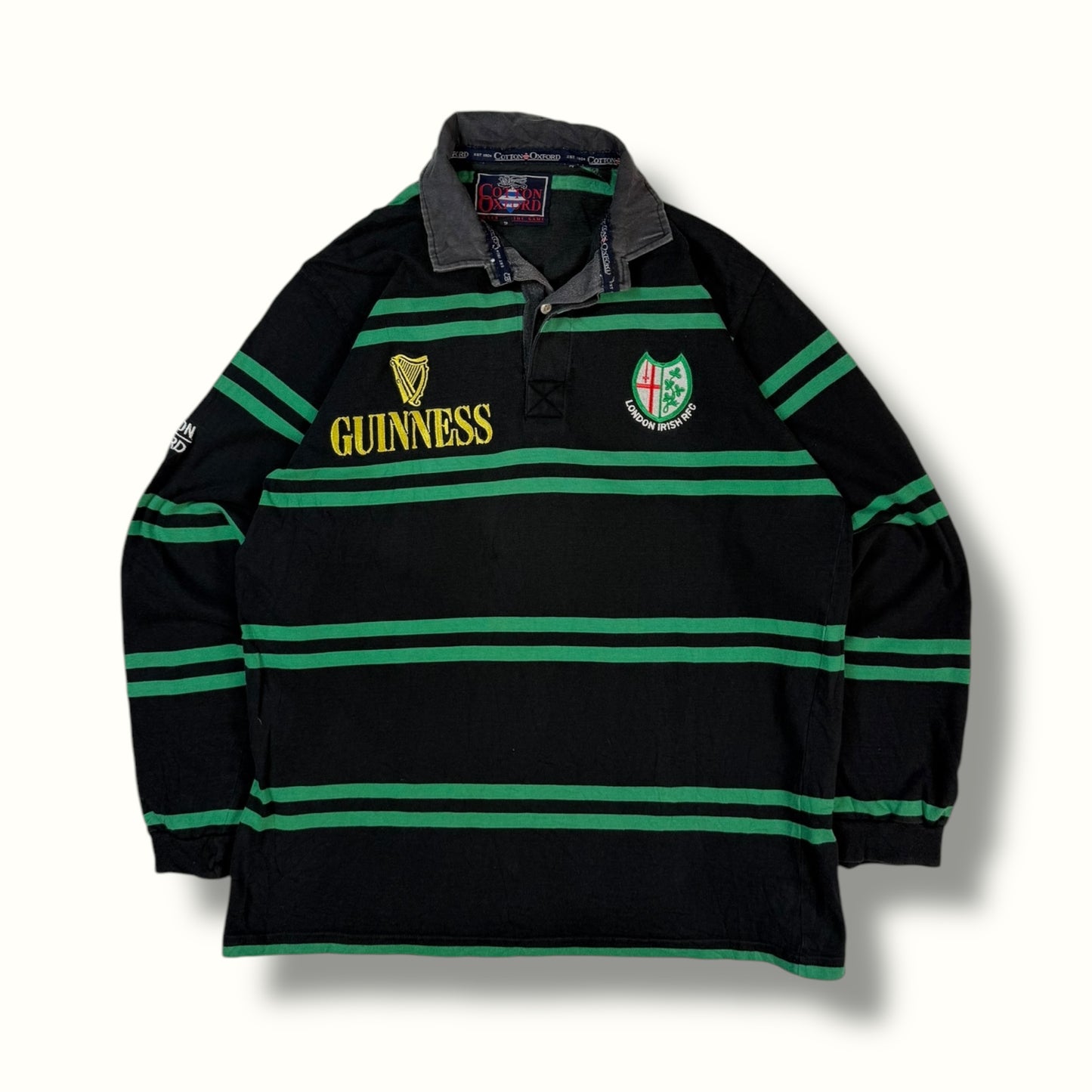 Vintage London Irish 1997/98 Cotton Oxford rugby shirt (L)