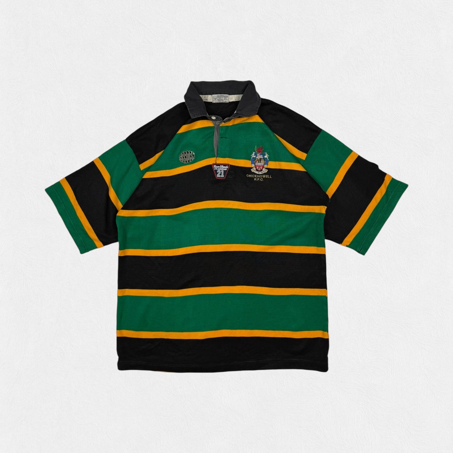 Vintage 90s Crickhowell RFC Wales rugby shirt (L)