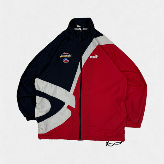 Vintage Puma colour block track jacket (M)