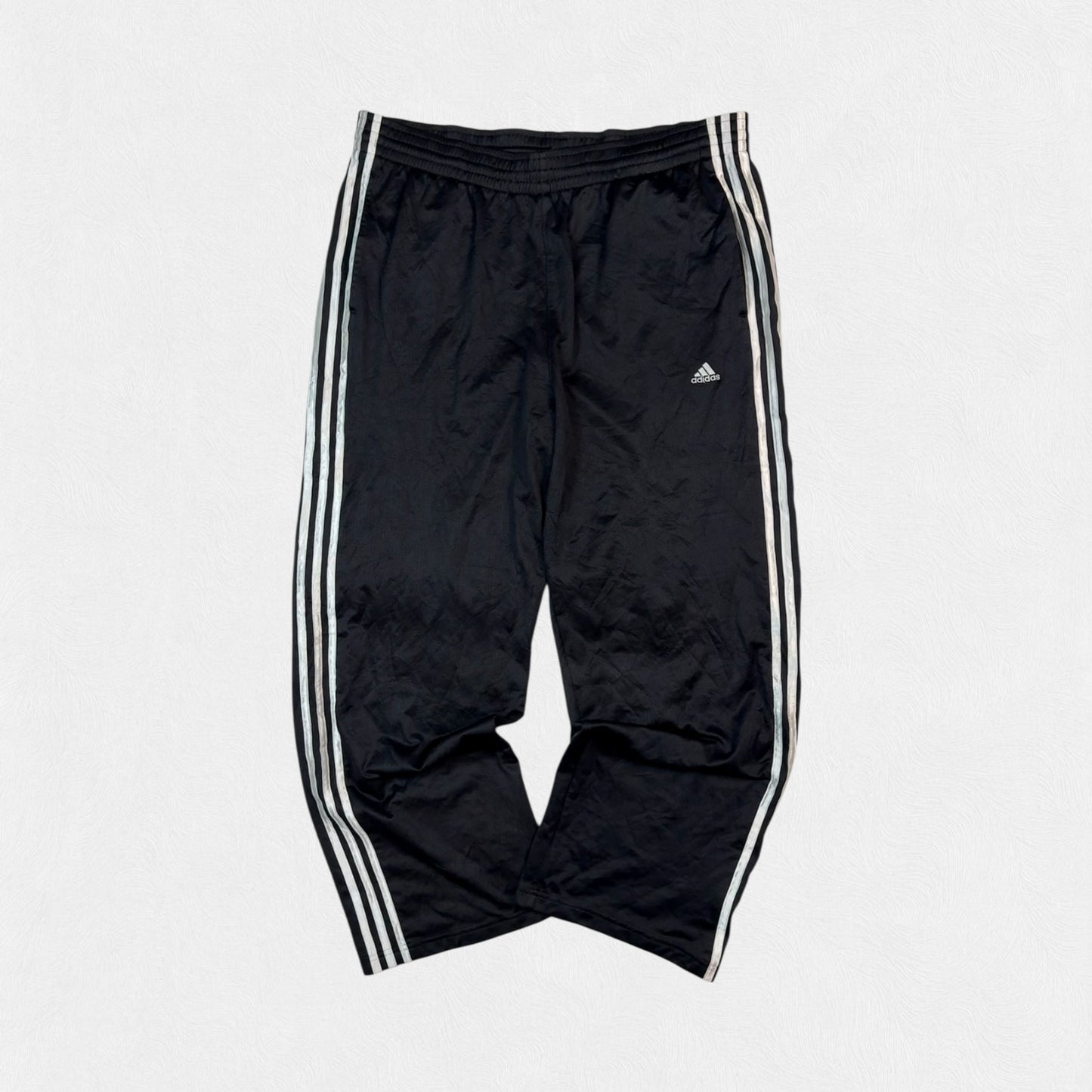 Vintage Adidas baggy side stripe track pants (L)