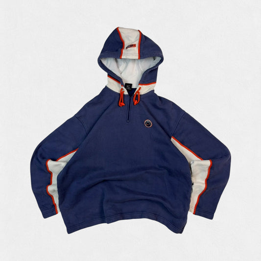 Vintage 90s Nike Basketball quarter zip hoodie (L)