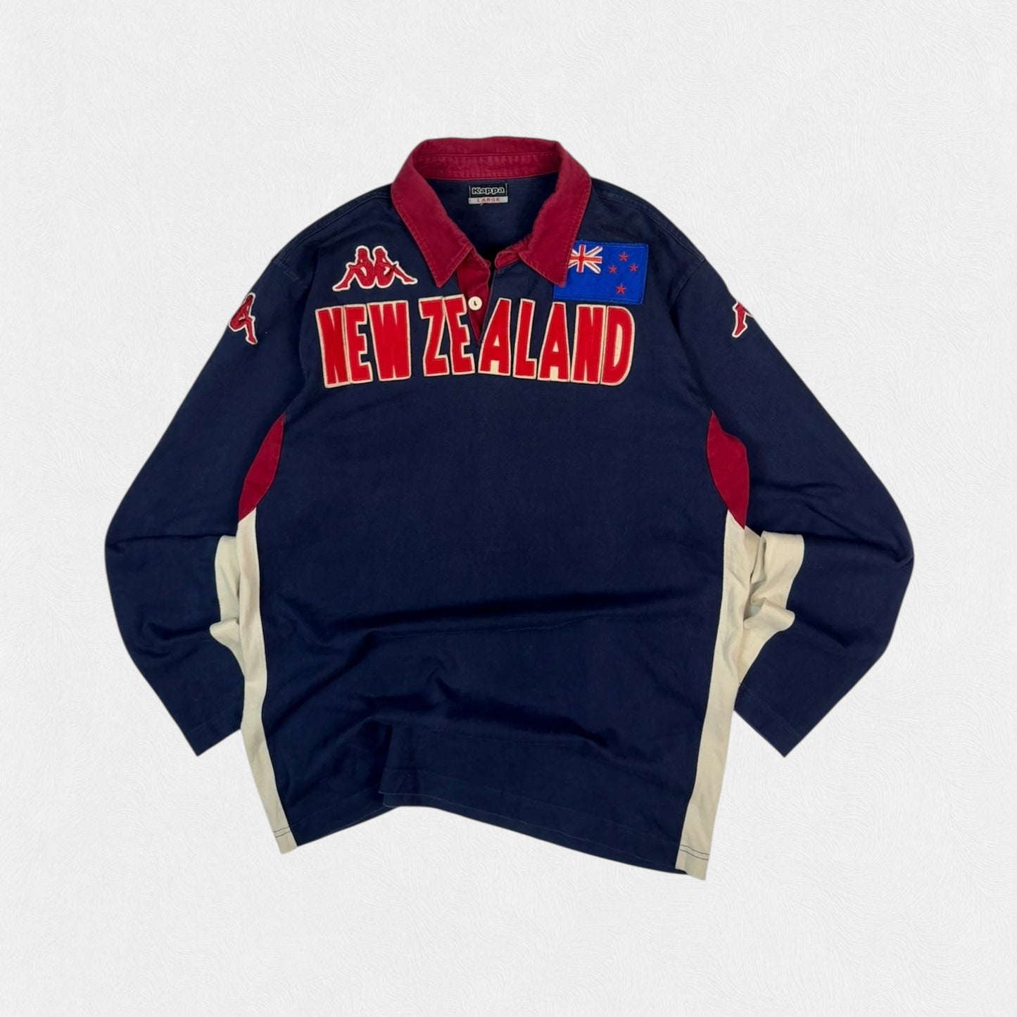 Vintage New Zealand Kappa rugby polo shirt (L)