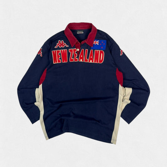 Vintage New Zealand Kappa rugby polo shirt (L)