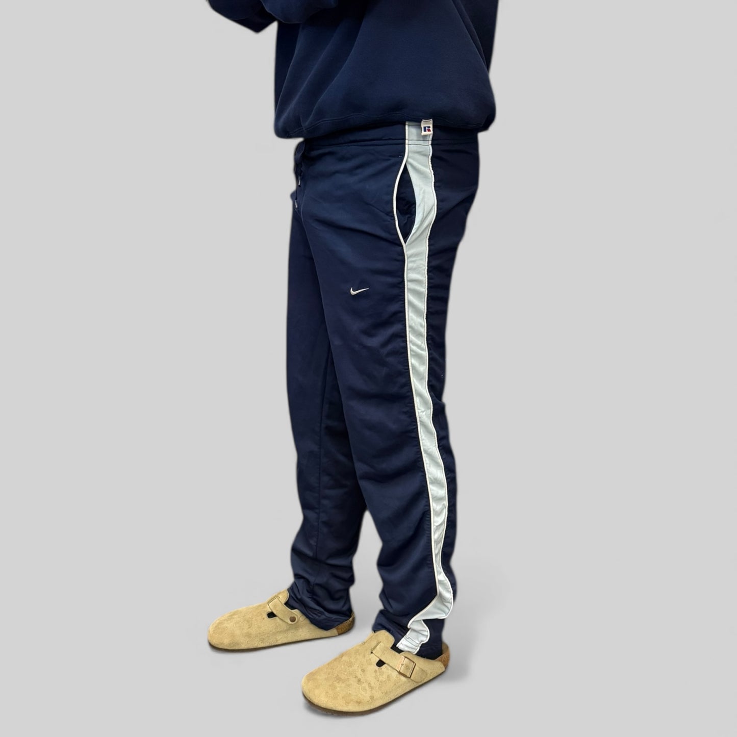 Vintage Nike side stripe track pants (S)