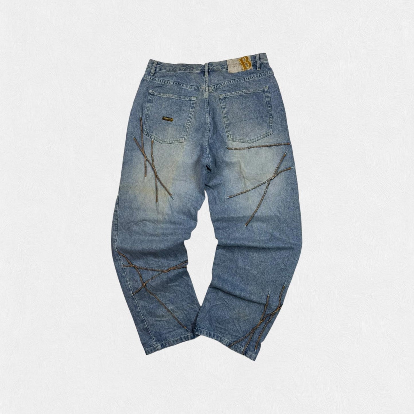 Vintage Brooklyn Express baggy hip hop Jeans (W36)