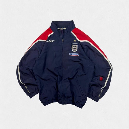 Vintage England 2007-09 Umbro football track jacket (L)