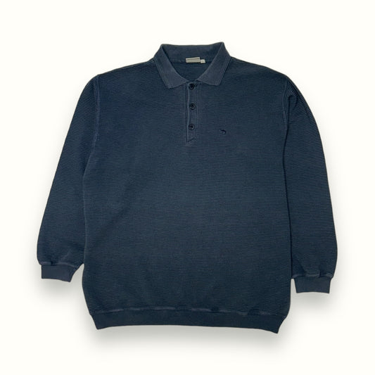 Vintage Camel quarter button jumper (L)