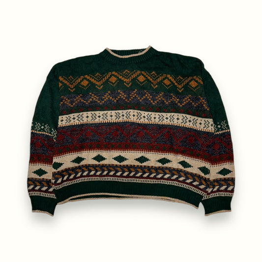 Abstract knit sweater (XL)