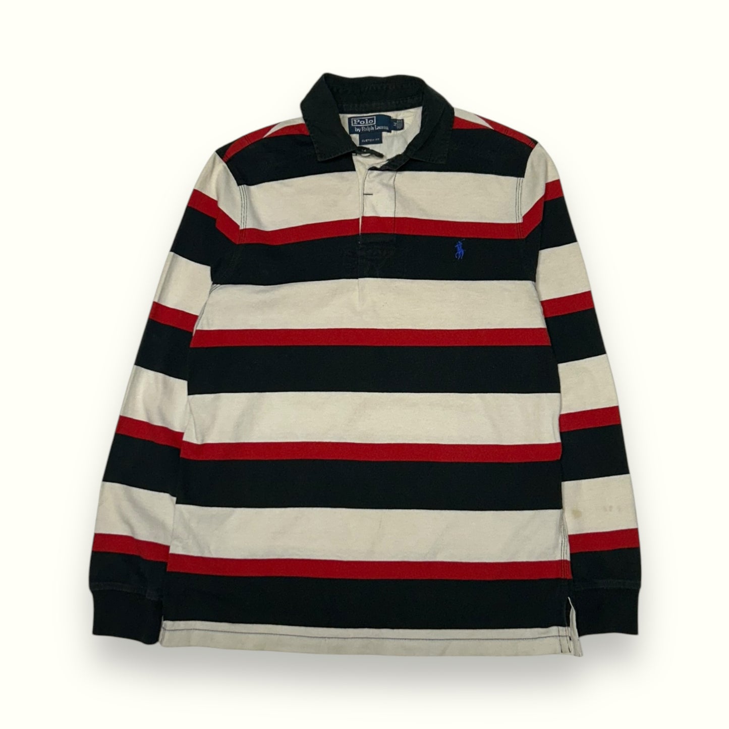 Vintage Ralph Lauren striped rugby polo shirt (M)