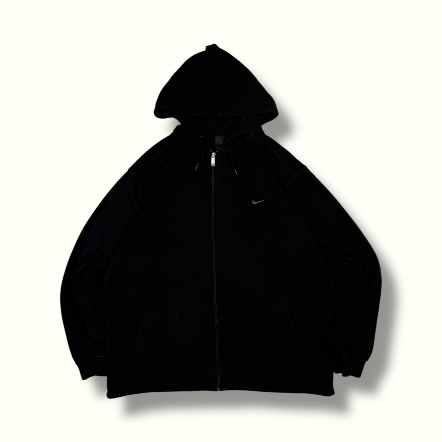 Vintage 90s Nike mini swoosh zip up hoodie (L)