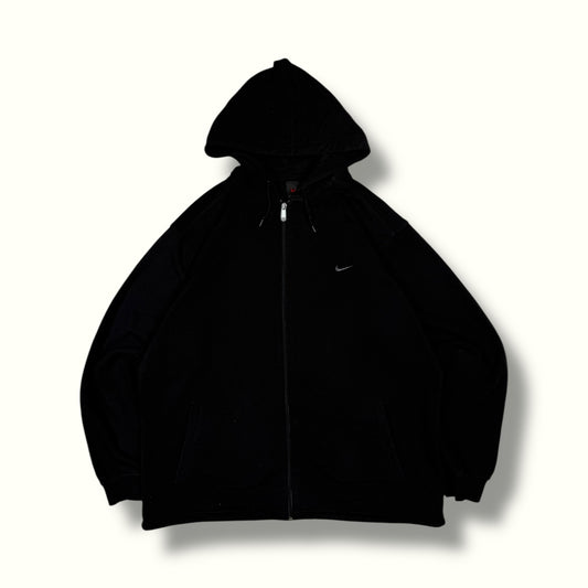 Vintage 90s Nike mini swoosh zip up hoodie (L)