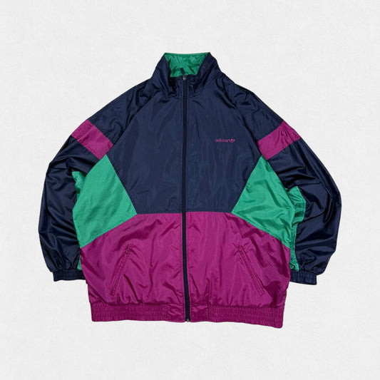 Vintage 90s Adidas originals colour block shell track jacket (XL)
