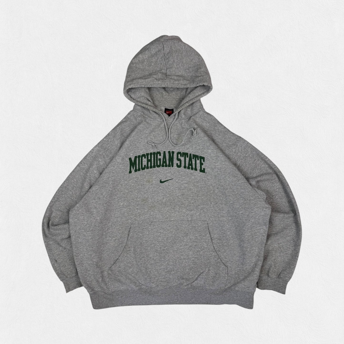 Vintage Nike Michigan state centre swoosh spell out hoodie (XXL)