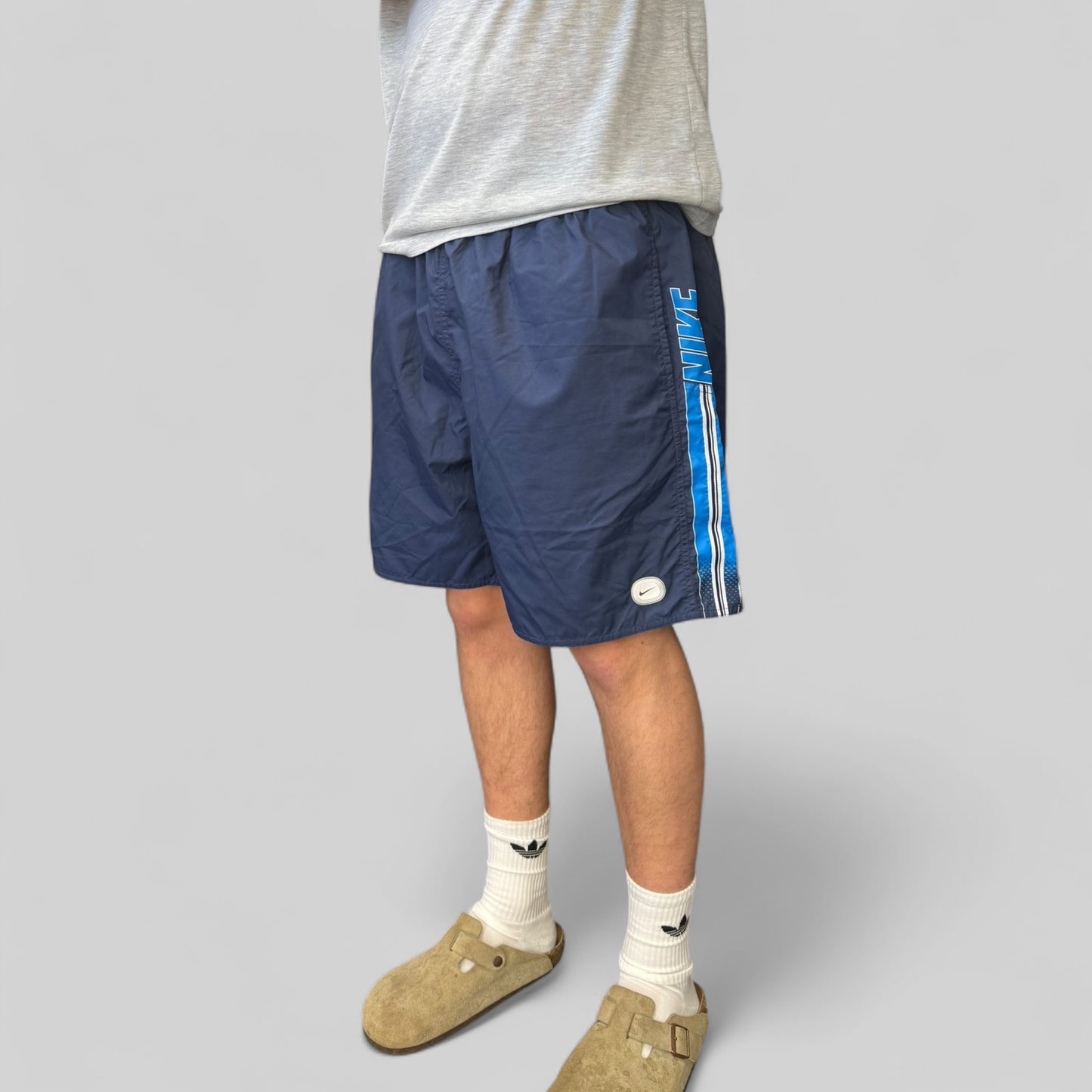 Vintage Nike spell out sport shorts (L)