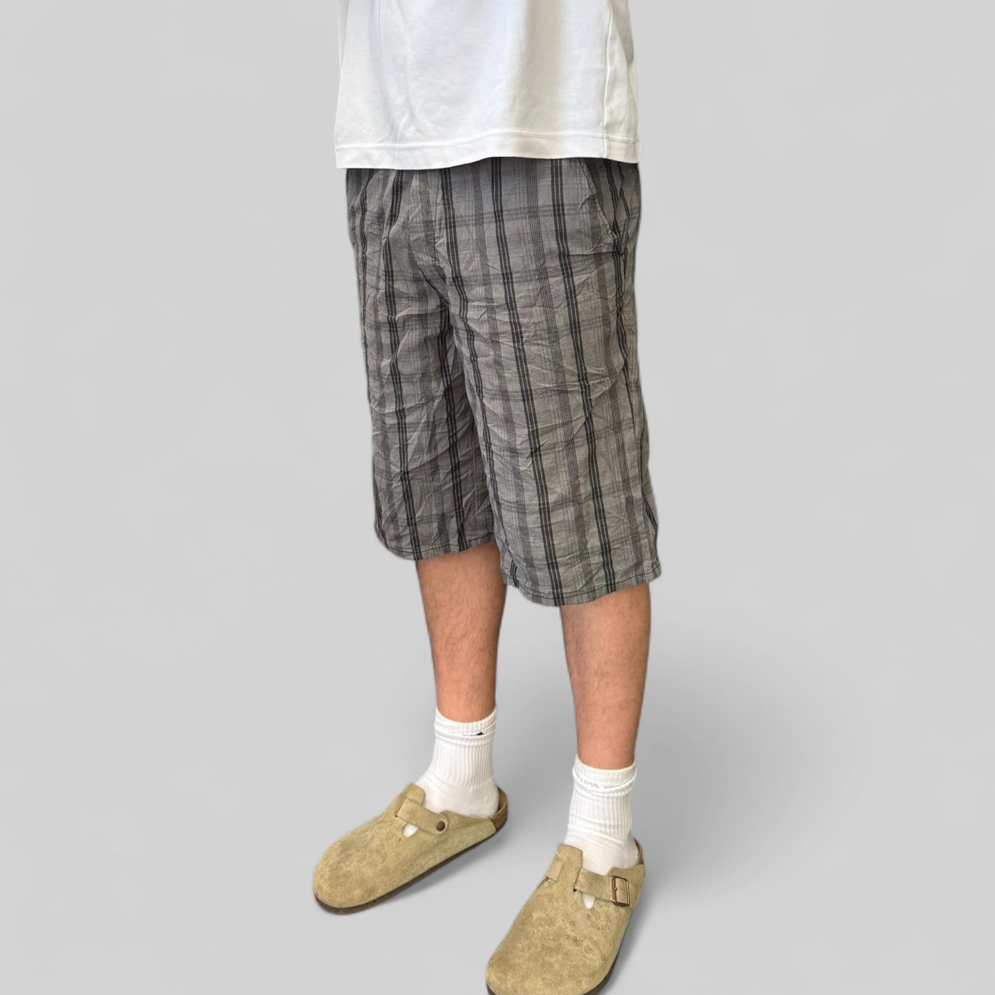 Dickies checkered baggy shorts (W34)