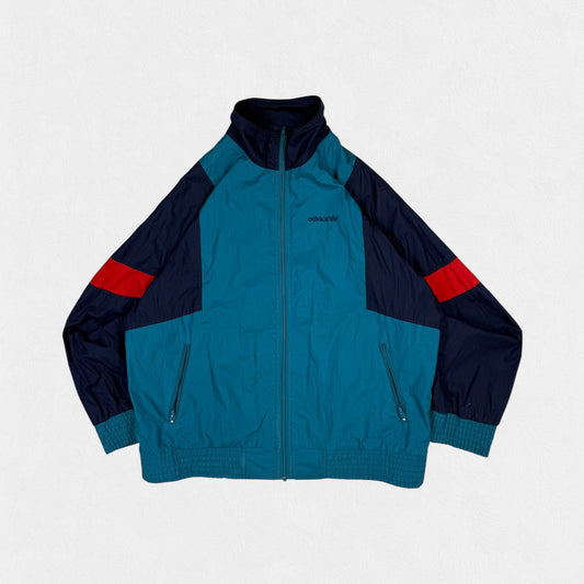 Vintage 90s Adidas originals colour block track jacket (L)