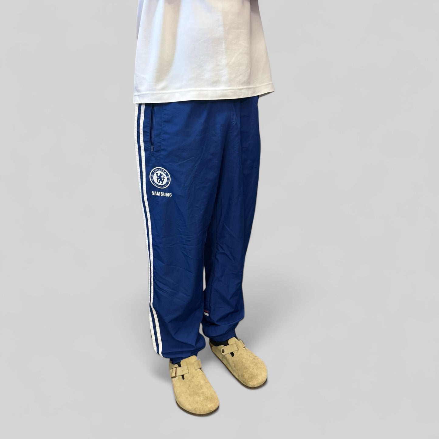 Chelsea 2014/15 Adidas football baggy track pants (L)