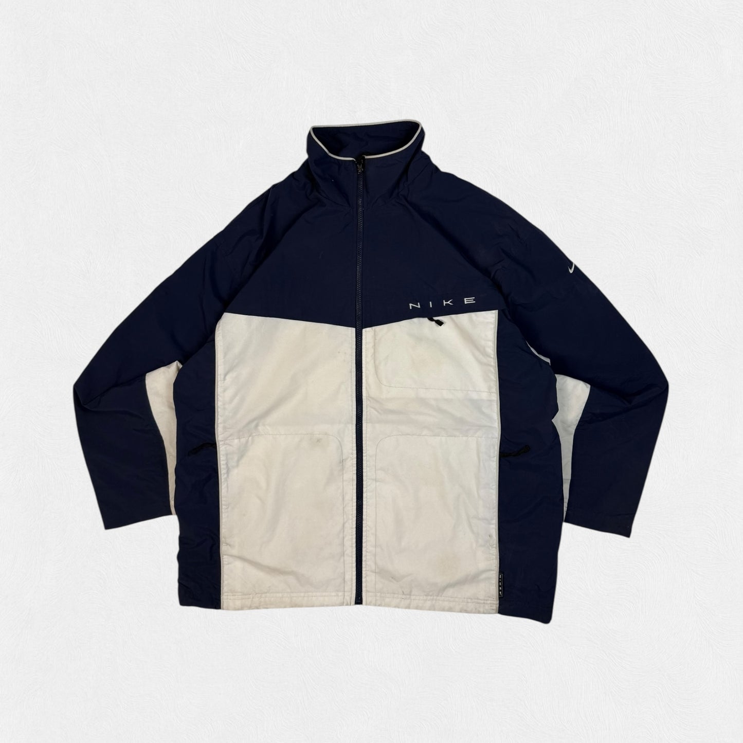 Vintage 90s Nike spell out colour block track jacket (M)