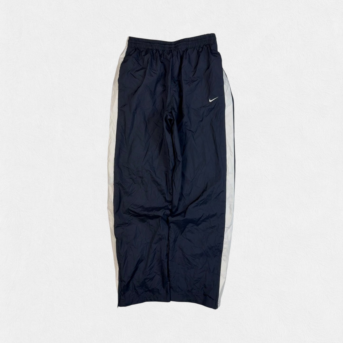 Vintage Nike side stripe baggy track pants (M)