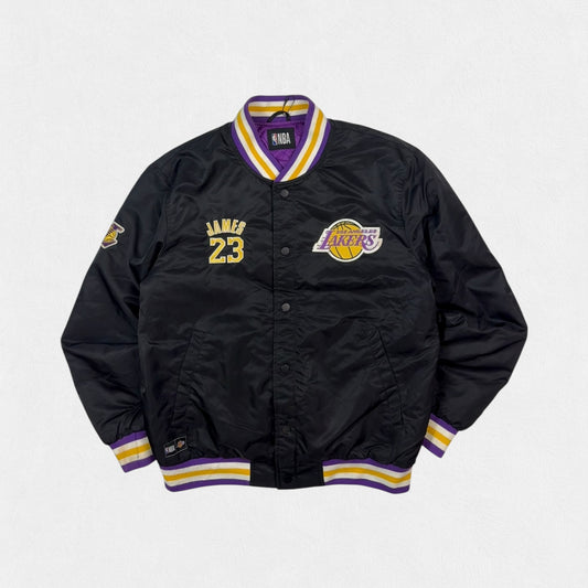 LA Lakers NBA Lebron James bomber varsity jacket (M)