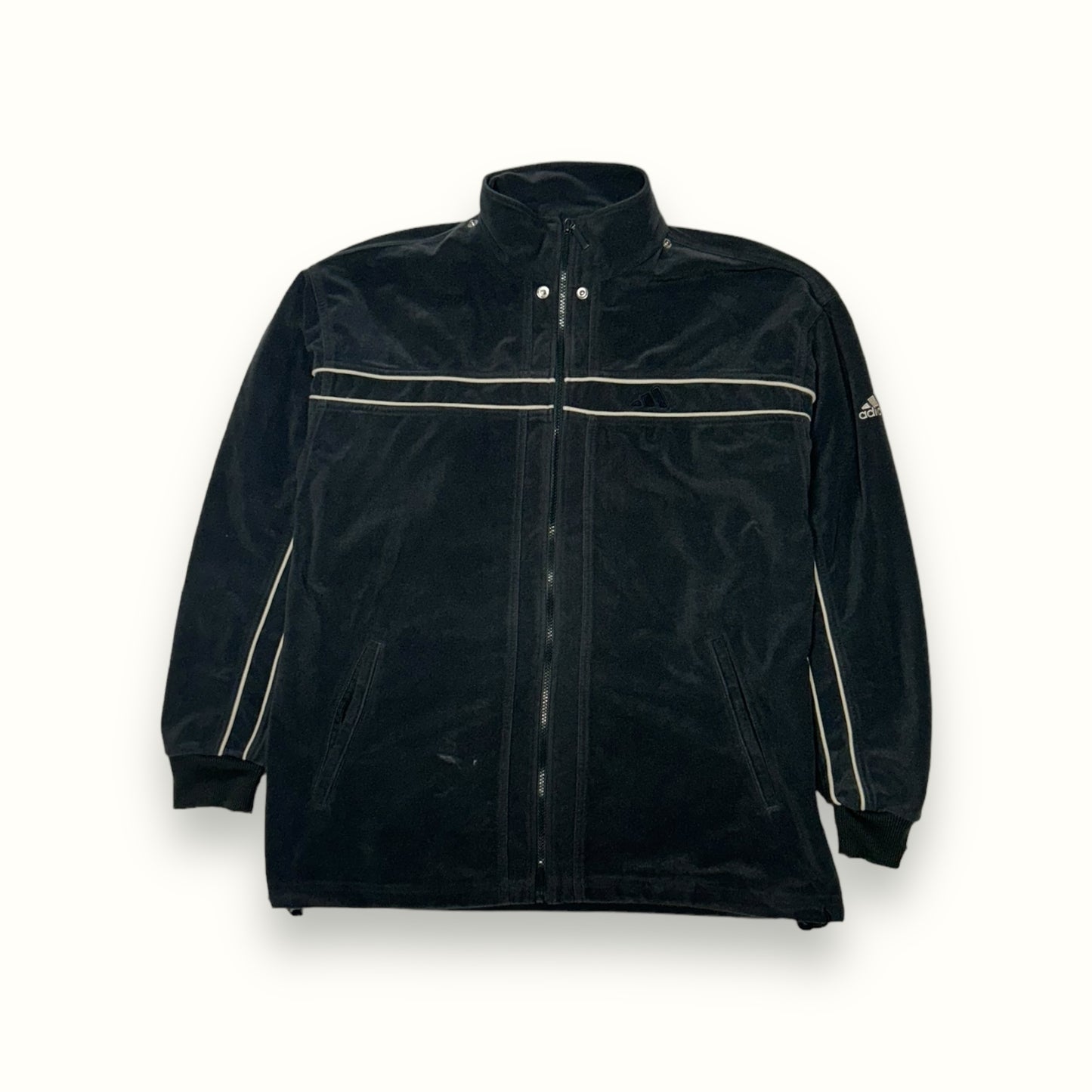 Vintage Adidas velour track jacket (L)
