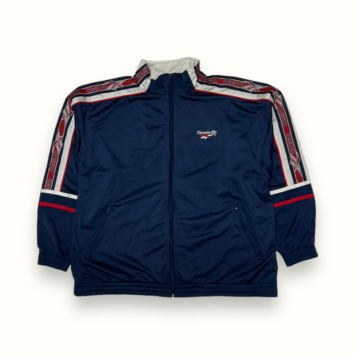 Vintage 90s Reebok side stripe track jacket (M)