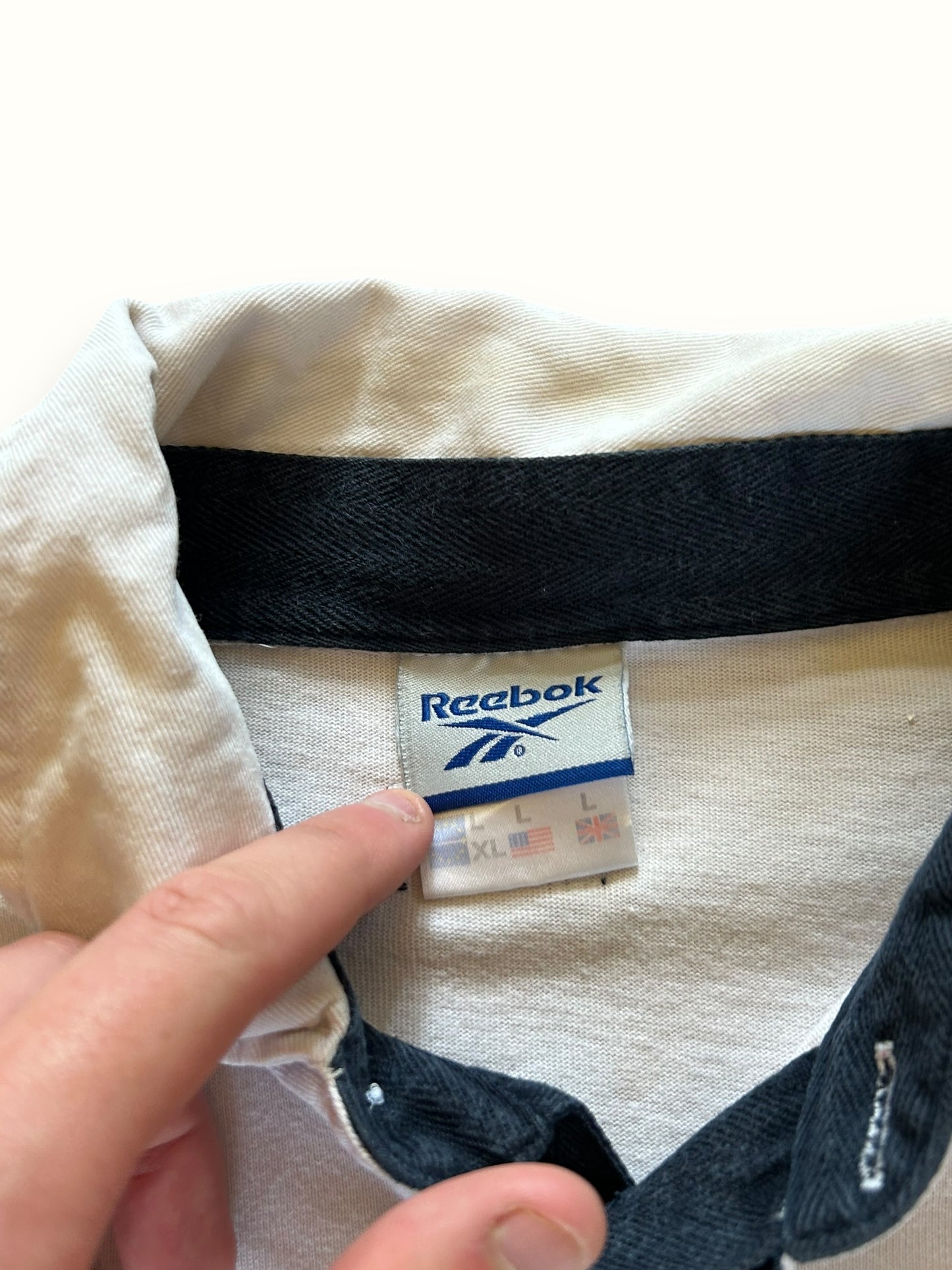 Vintage Reebok athletic dept rugby polo (L)