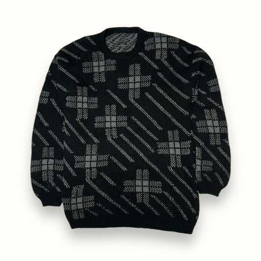 Abstract knit sweater (XL)