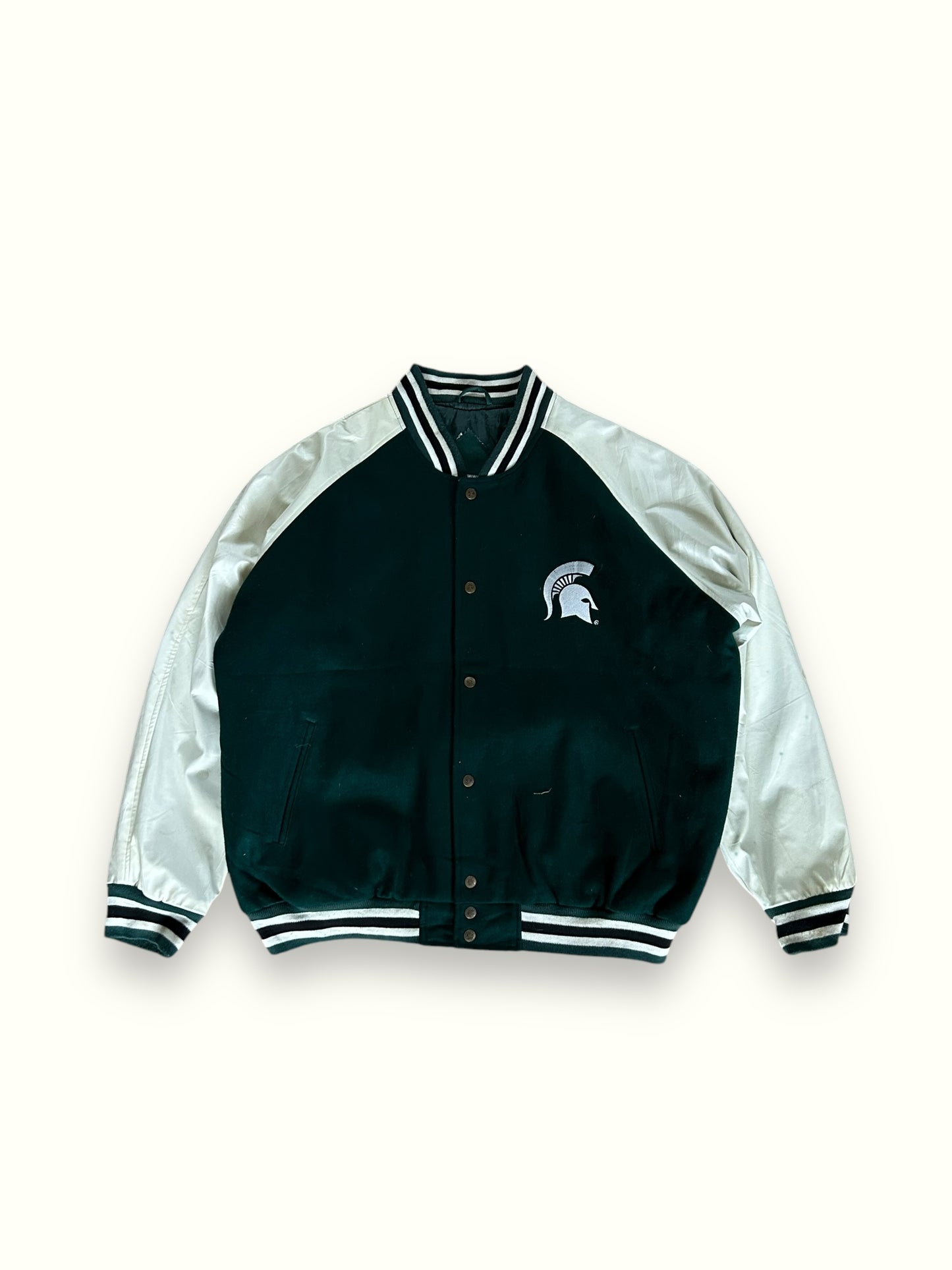 Vintage Steve & Barry's Michigan State Spartans leather jacket (XL)
