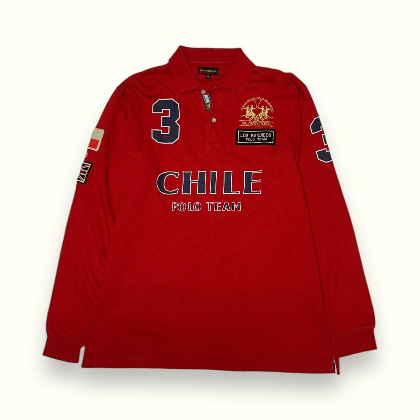 Vintage La Martina Chile polo team long sleeve polo shirt (XL)