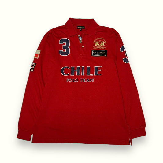 Vintage La Martina Chile polo team long sleeve polo shirt (XL)