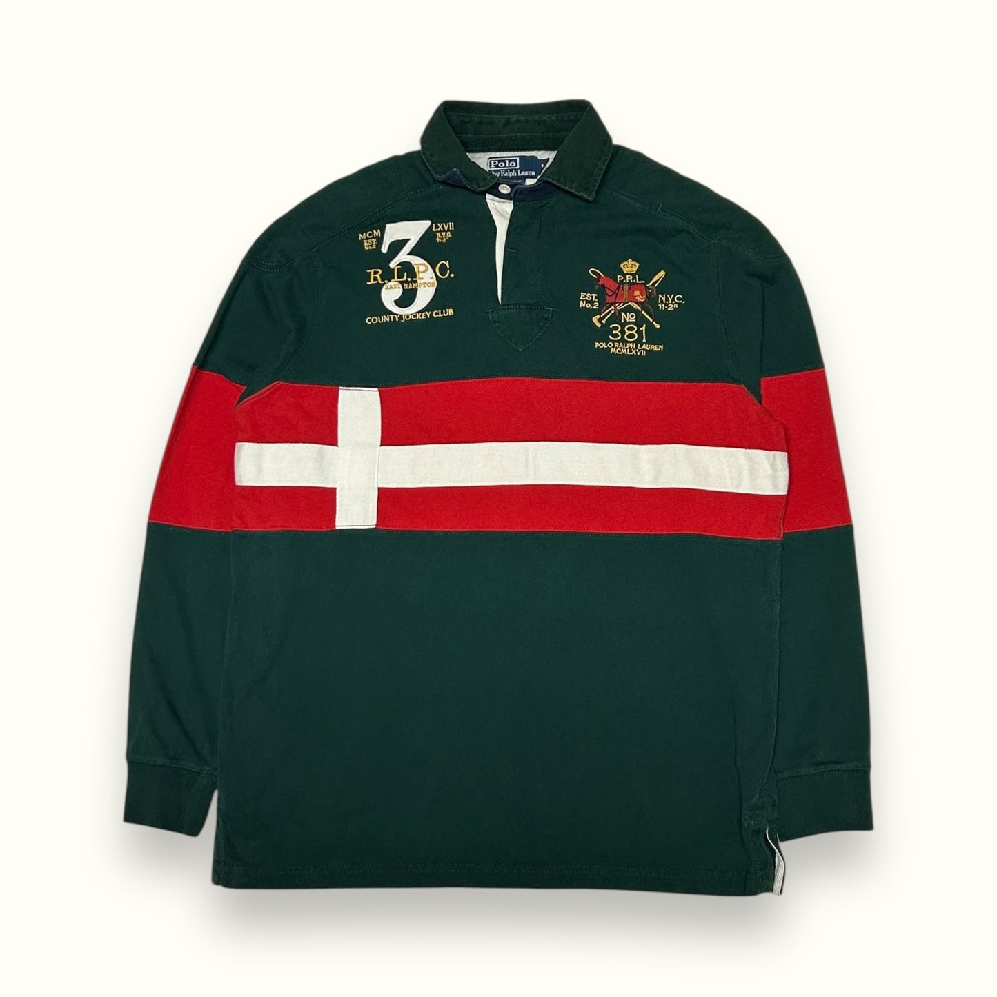 Vintage 90s Ralph Lauren rugby polo shirt (M)