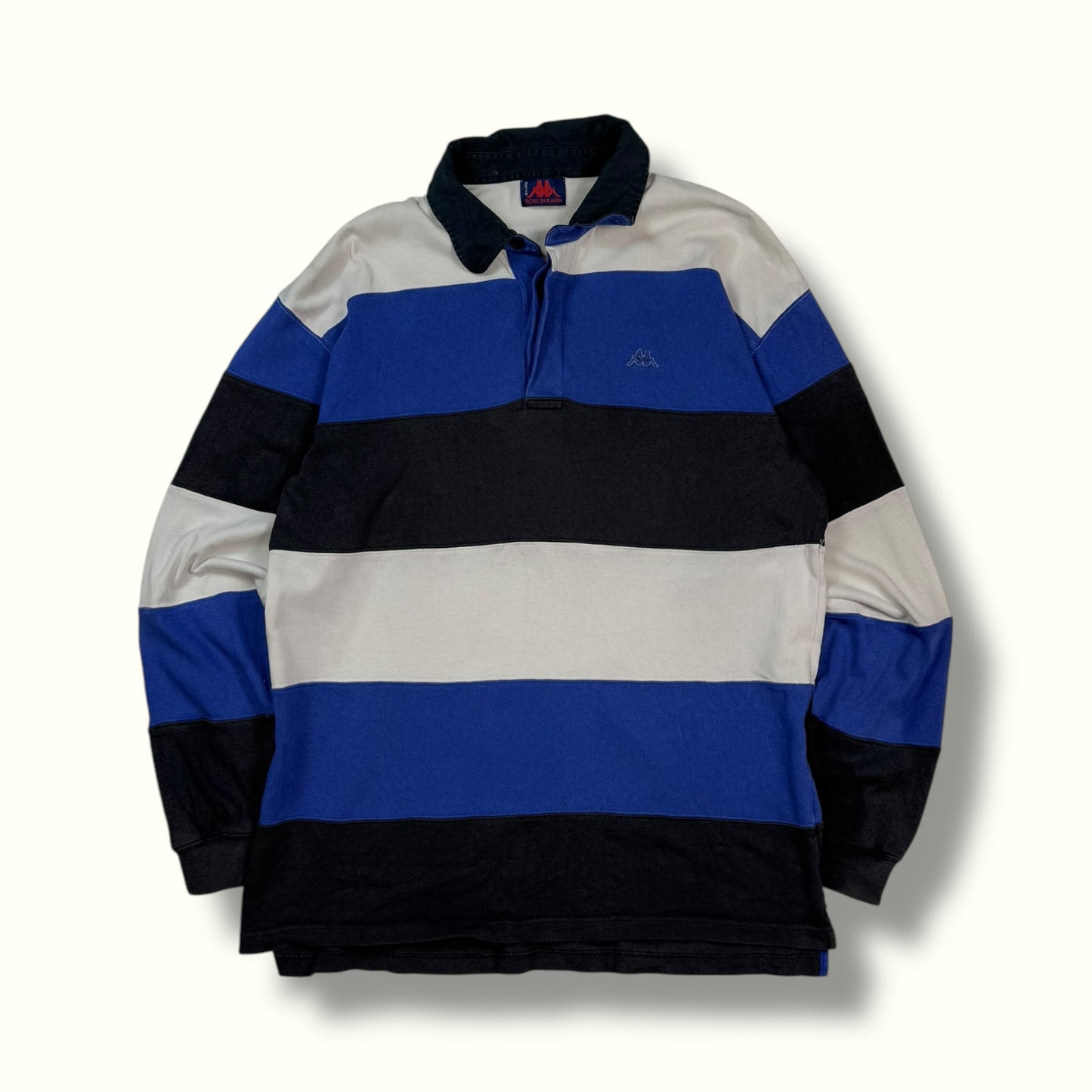 Vintage Kappa striped rugby polo (XL)