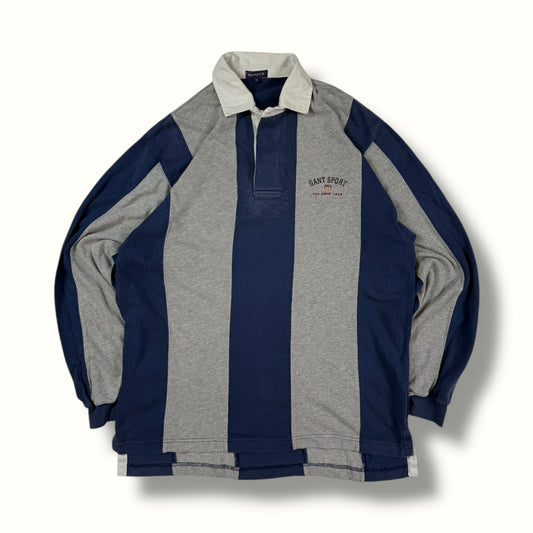 Vintage 90s Gant sport striped rugby polo (M)