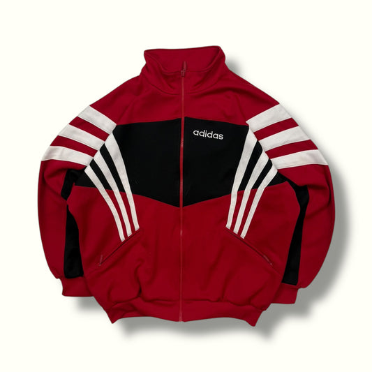 Vintage 90s Adidas colour block track jacket (M)