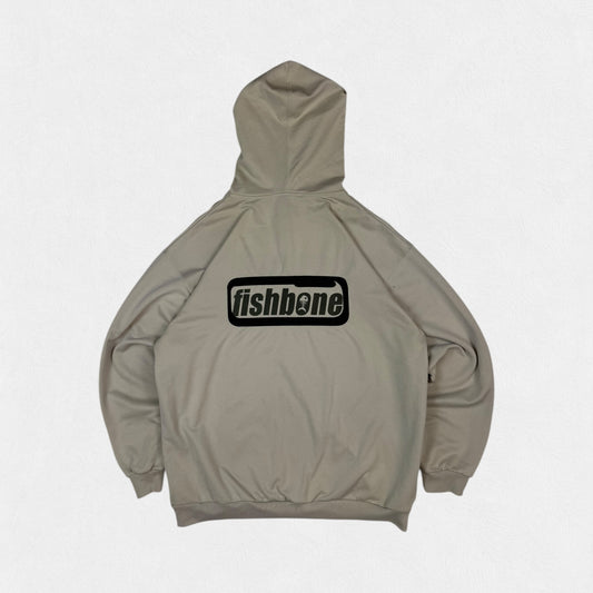 Vintage Y2K Fishbone spell out full zip hoodie (XL)