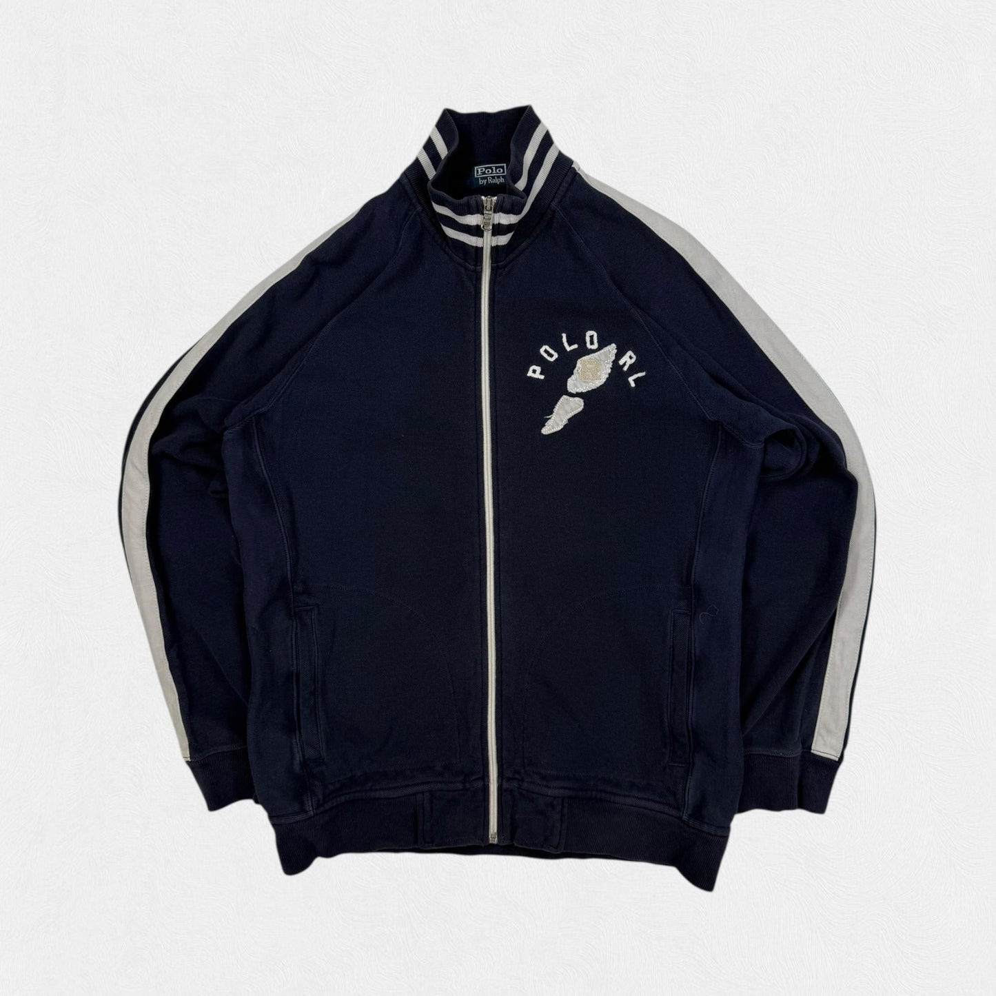 Vintage Polo Ralph Lauren side stripe track top (M)