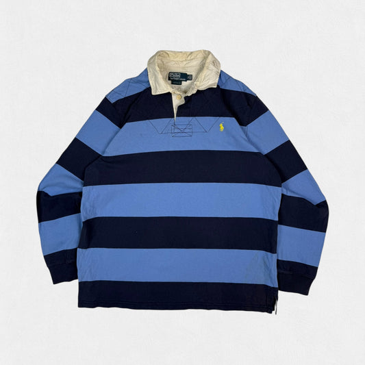 Vintage Polo Ralph Lauren striped rugby polo (XL)