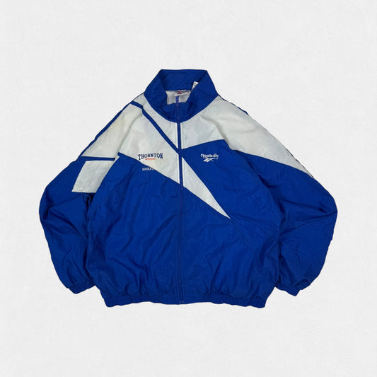Vintage 90s Reebok abstract colour block shell track jacket (XL)