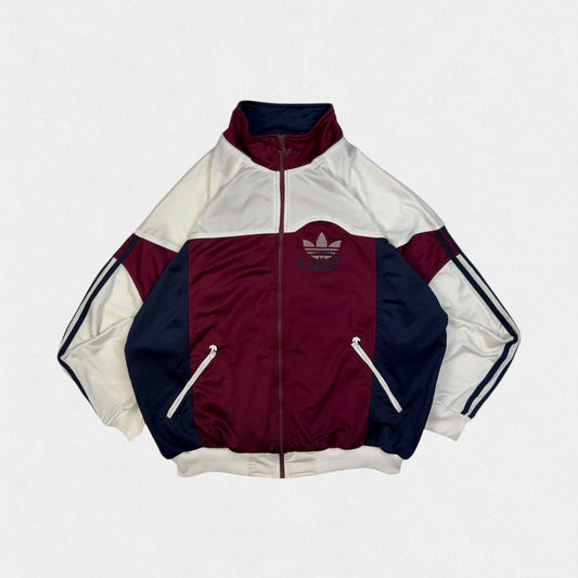 Vintage 90s Adidas originals colour block track jacket (L)